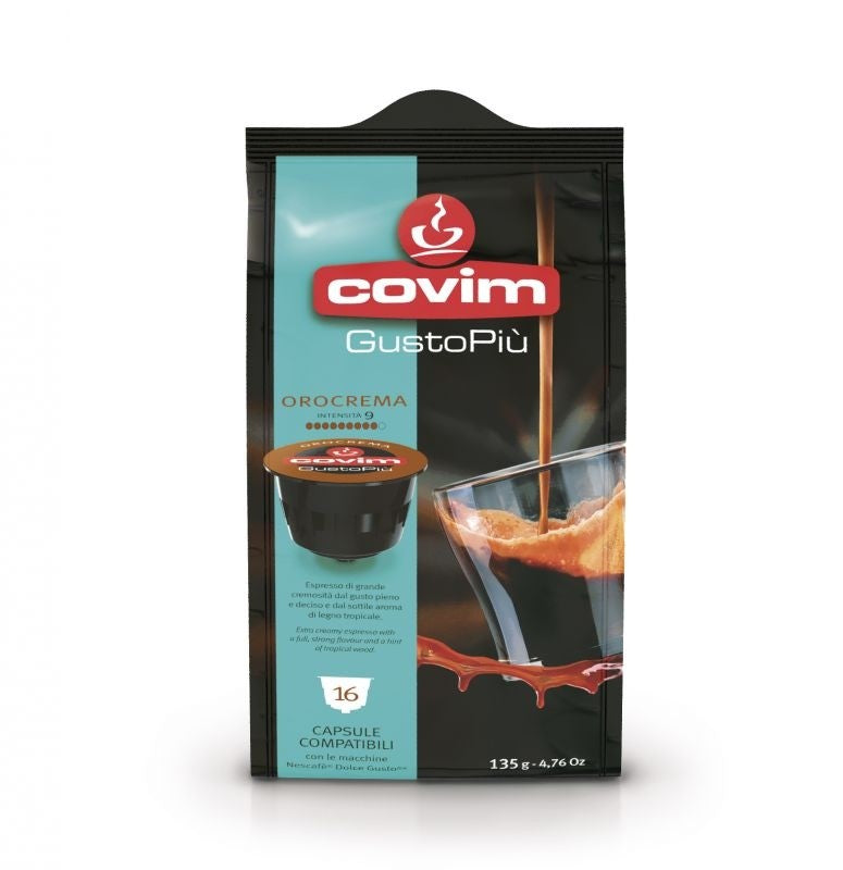 Covim Gustopiu Flowpack Orocrema 16 Capsule