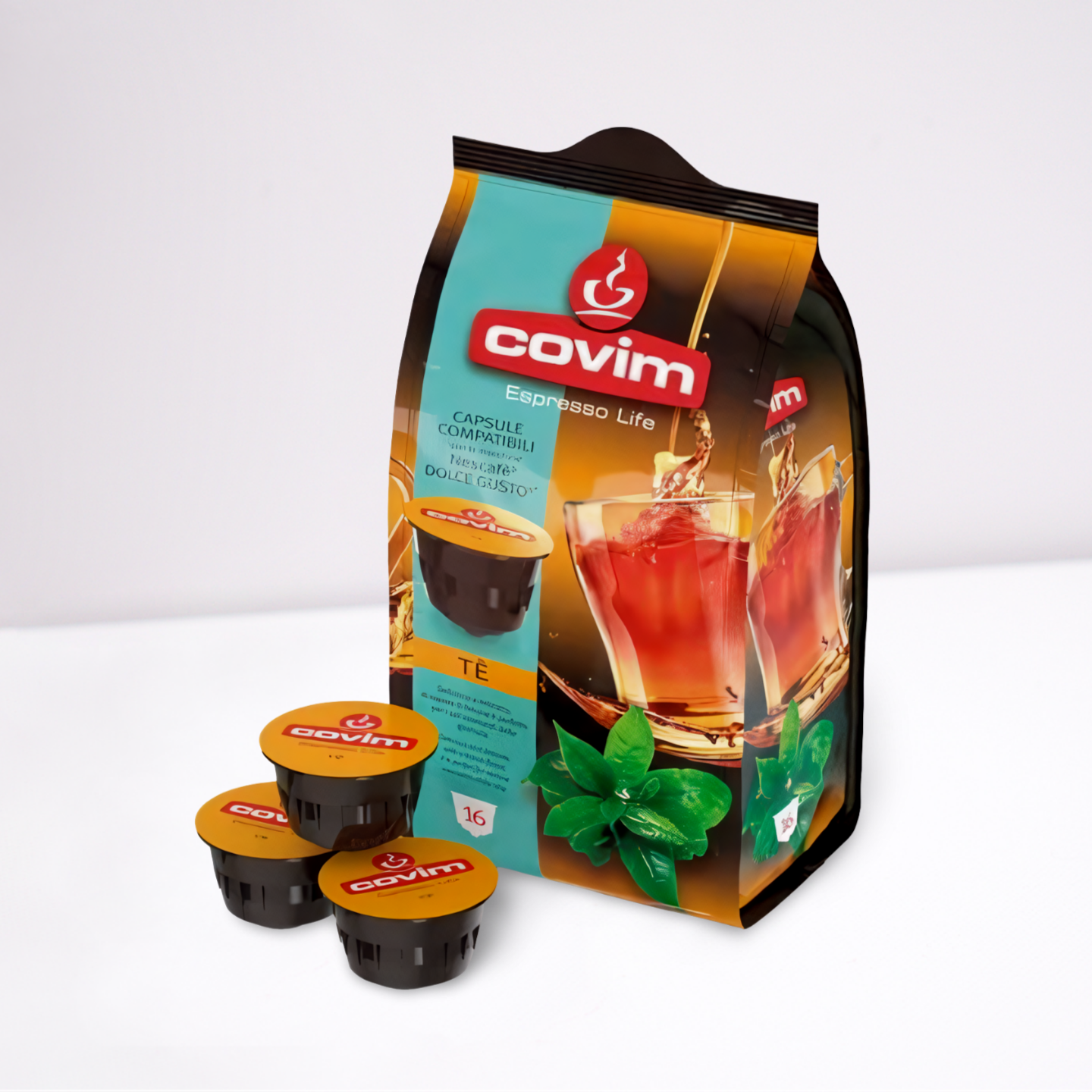 Covim Tea  Gustopiu Flowpack 16 Capsule