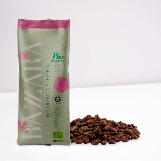 Bazzara Bioarabica Ethiopia Cafea Boabe 250g